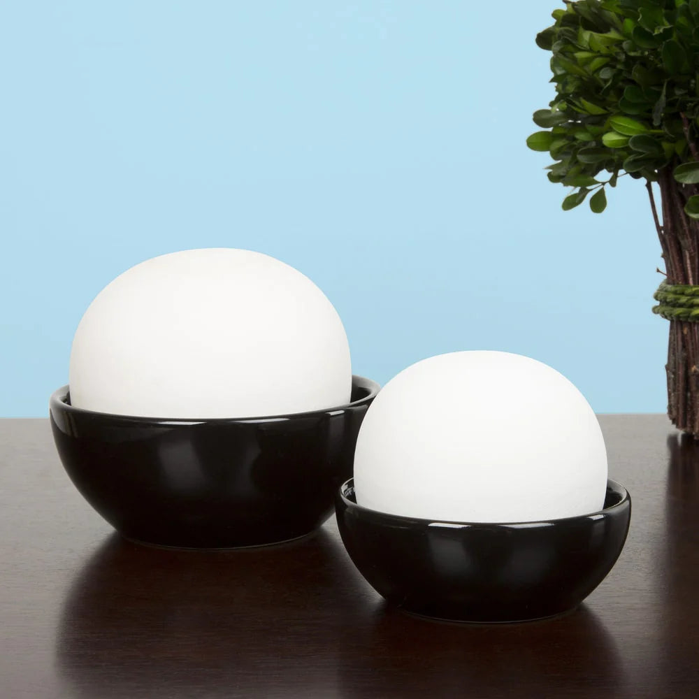 Set of 2 Portable Humidifiers - Non-Electric Humidifier Set for Home Office - Ceramic Apartment Essentials by  (Black)