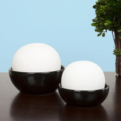 Set of 2 Portable Humidifiers - Non-Electric Humidifier Set for Home Office - Ceramic Apartment Essentials by  (Black)